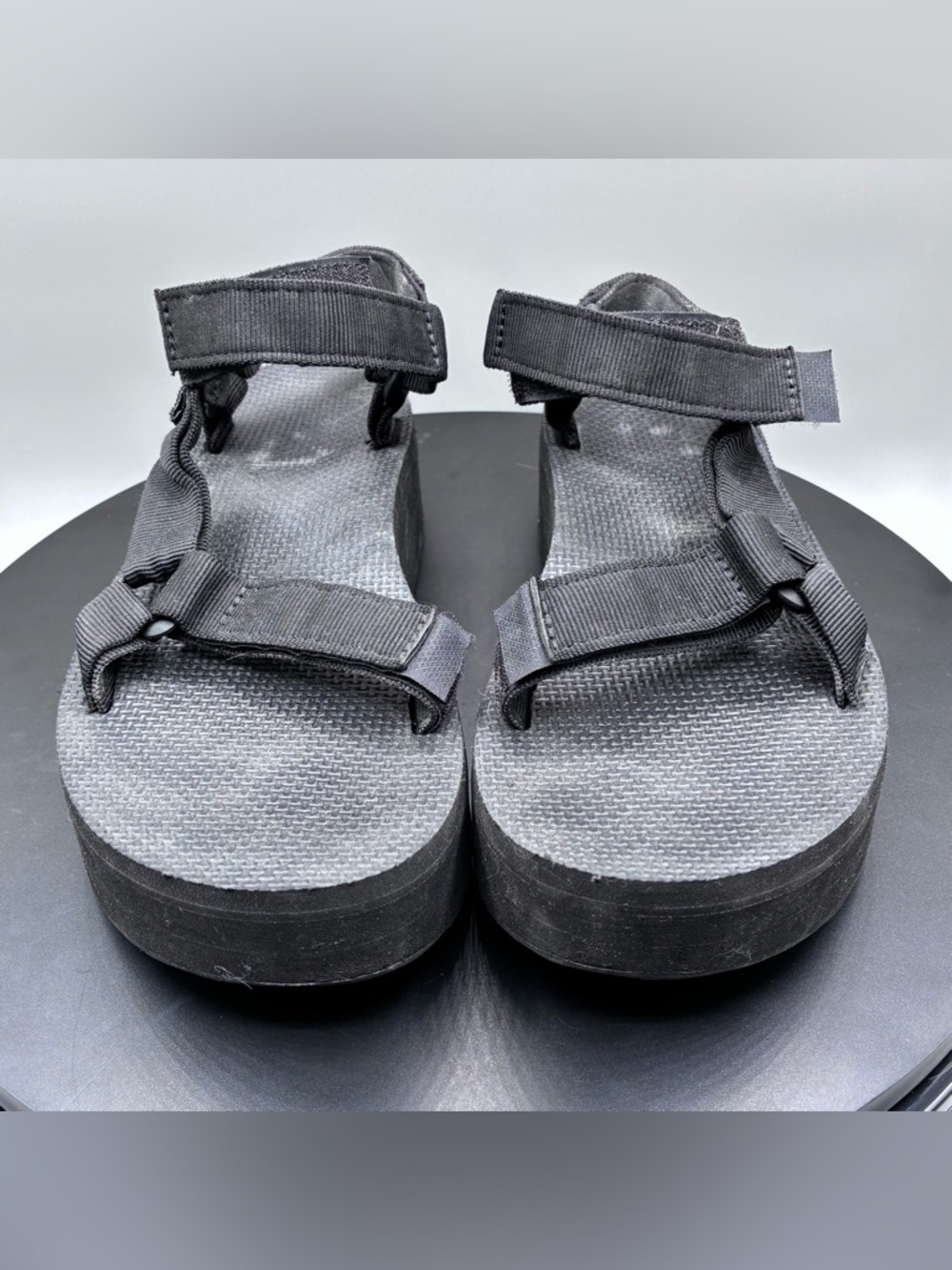 Teva Flatform Universal Sandals Platform Women 7 Black - Picture 5 of 10